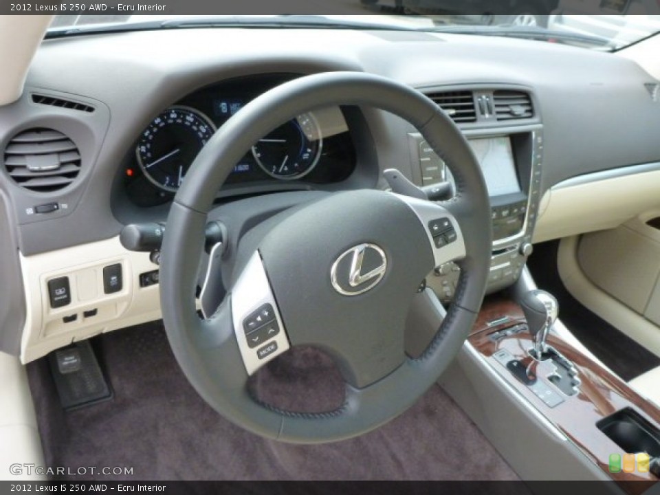 Ecru Interior Dashboard for the 2012 Lexus IS 250 AWD #76988089