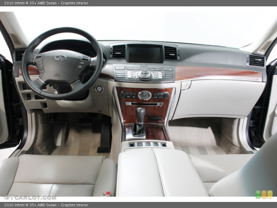 Graphite Interior Dashboard for the 2010 Infiniti M 35x AWD Sedan #76988103