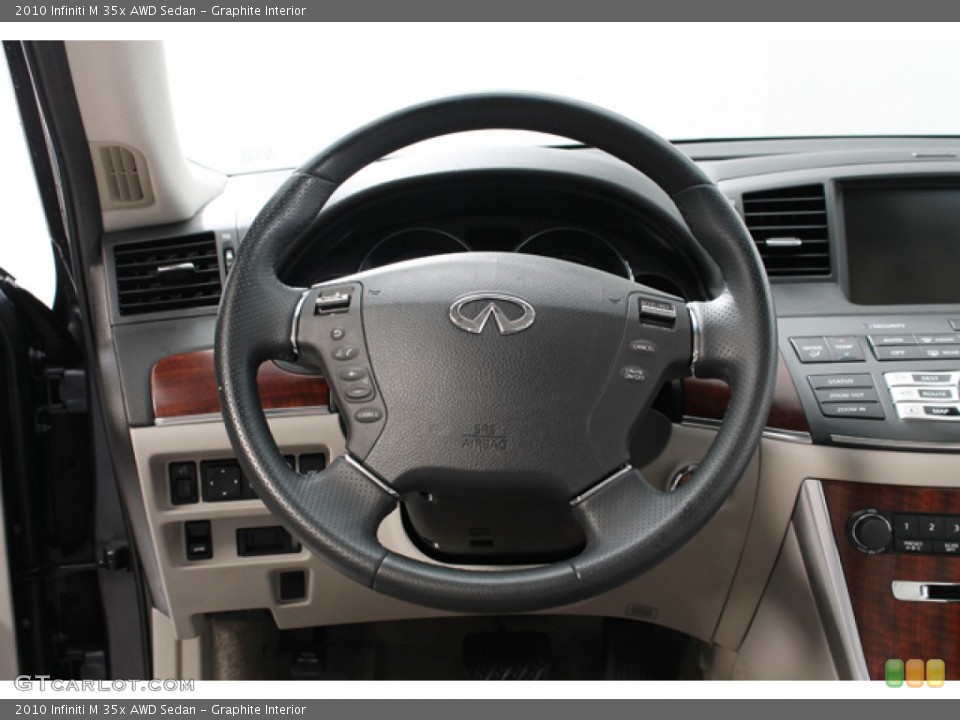 Graphite Interior Steering Wheel for the 2010 Infiniti M 35x AWD Sedan #76988127