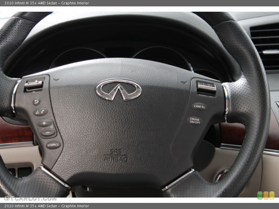 Graphite Interior Steering Wheel for the 2010 Infiniti M 35x AWD Sedan #76988151