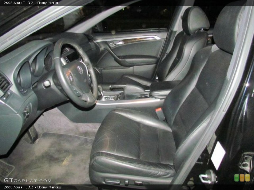 Ebony Interior Front Seat for the 2008 Acura TL 3.2 #76988405