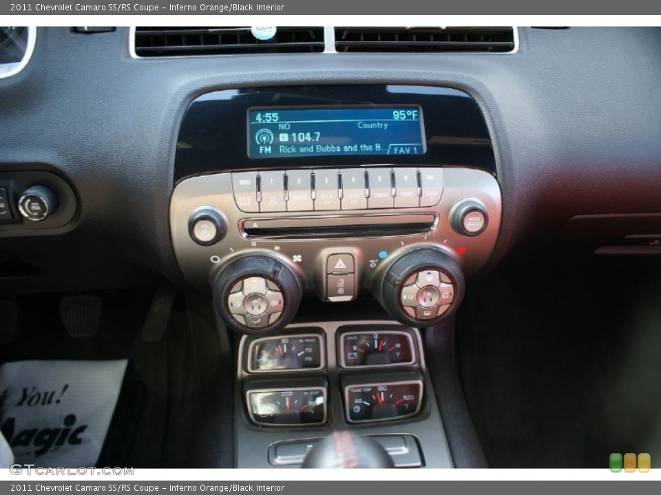 Inferno Orange/Black Interior Controls for the 2011 Chevrolet Camaro SS/RS Coupe #76989165