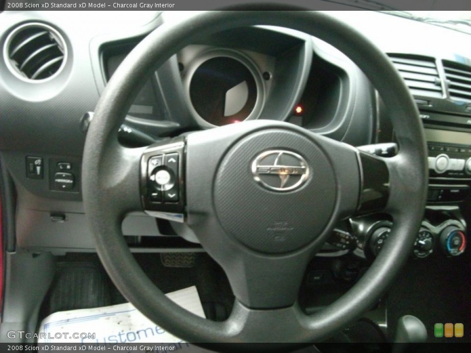 Charcoal Gray Interior Steering Wheel for the 2008 Scion xD  #76989270