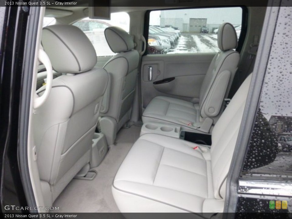 Gray Interior Rear Seat for the 2013 Nissan Quest 3.5 SL #76989486