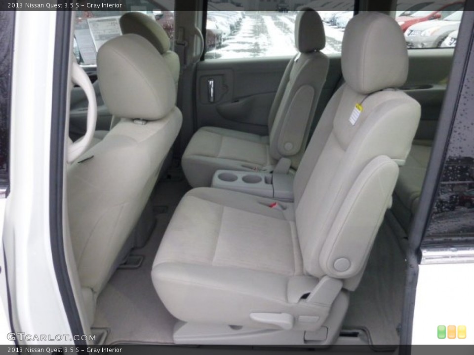 Gray Interior Rear Seat for the 2013 Nissan Quest 3.5 S #76989864