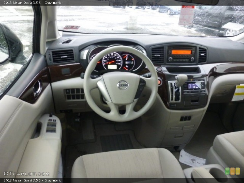 Gray Interior Dashboard for the 2013 Nissan Quest 3.5 S #76989882