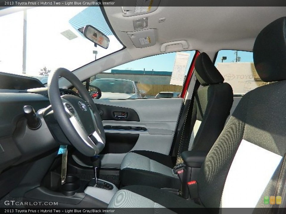 Light Blue Gray/Black Interior Photo for the 2013 Toyota Prius c Hybrid Two #76989894