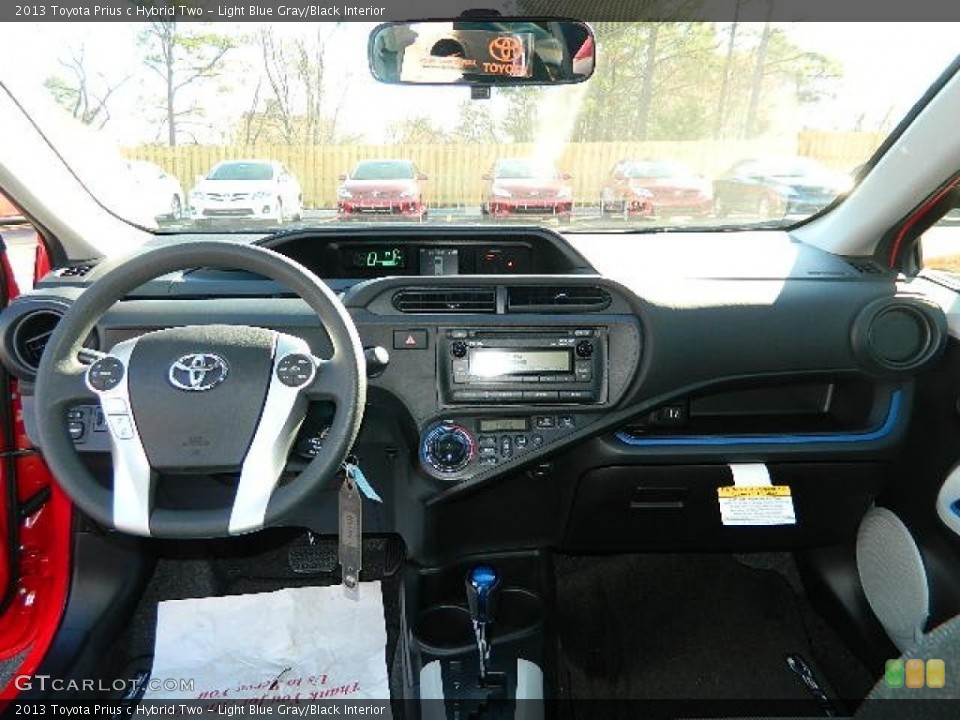 Light Blue Gray Black Interior Dashboard For The 2013 Toyota