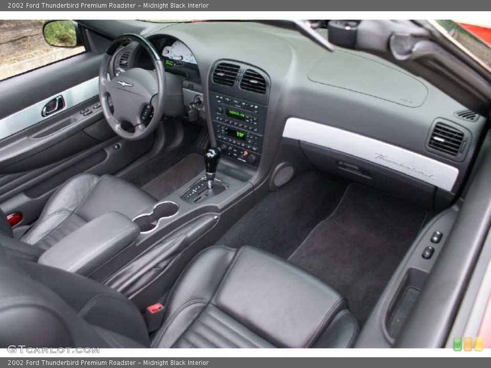 Midnight Black Interior Photo for the 2002 Ford Thunderbird Premium Roadster #76990206