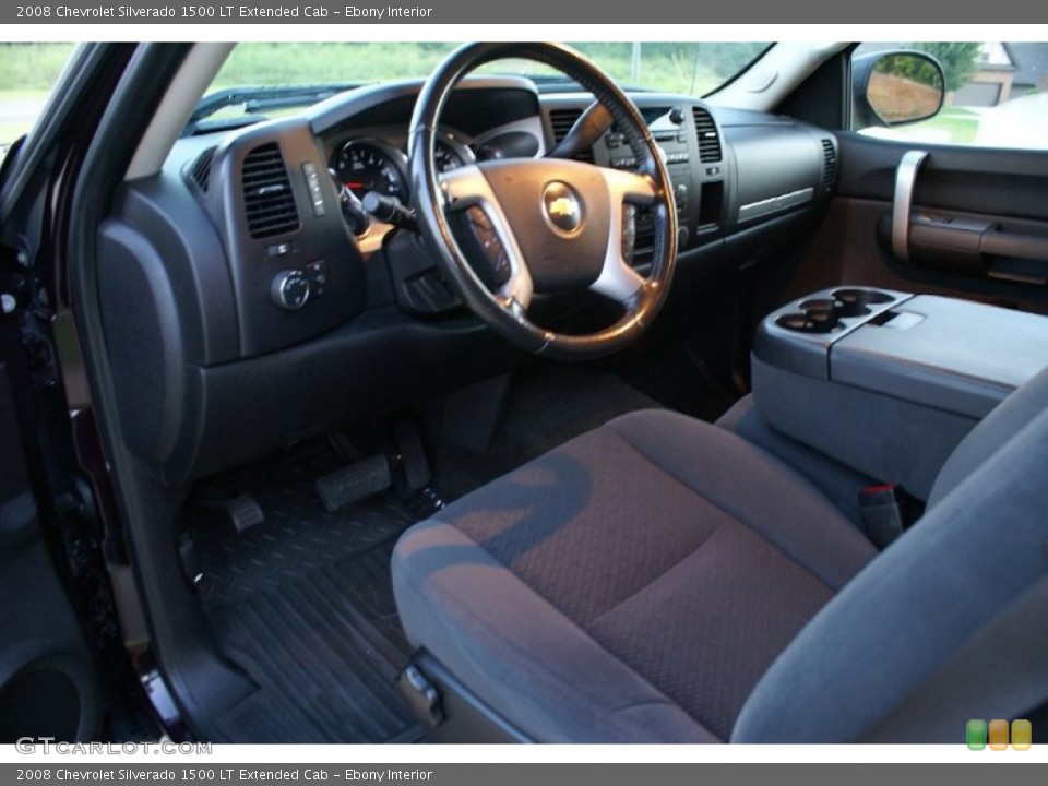 Ebony Interior Prime Interior for the 2008 Chevrolet Silverado 1500 LT Extended Cab #76990602