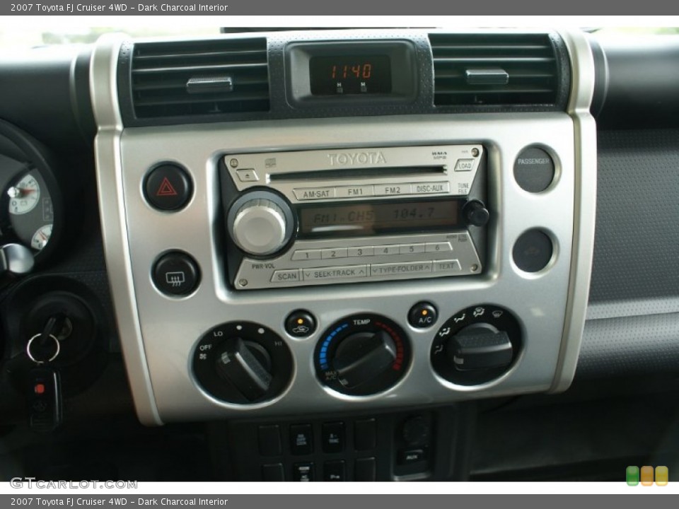 Dark Charcoal Interior Controls for the 2007 Toyota FJ Cruiser 4WD #76991200
