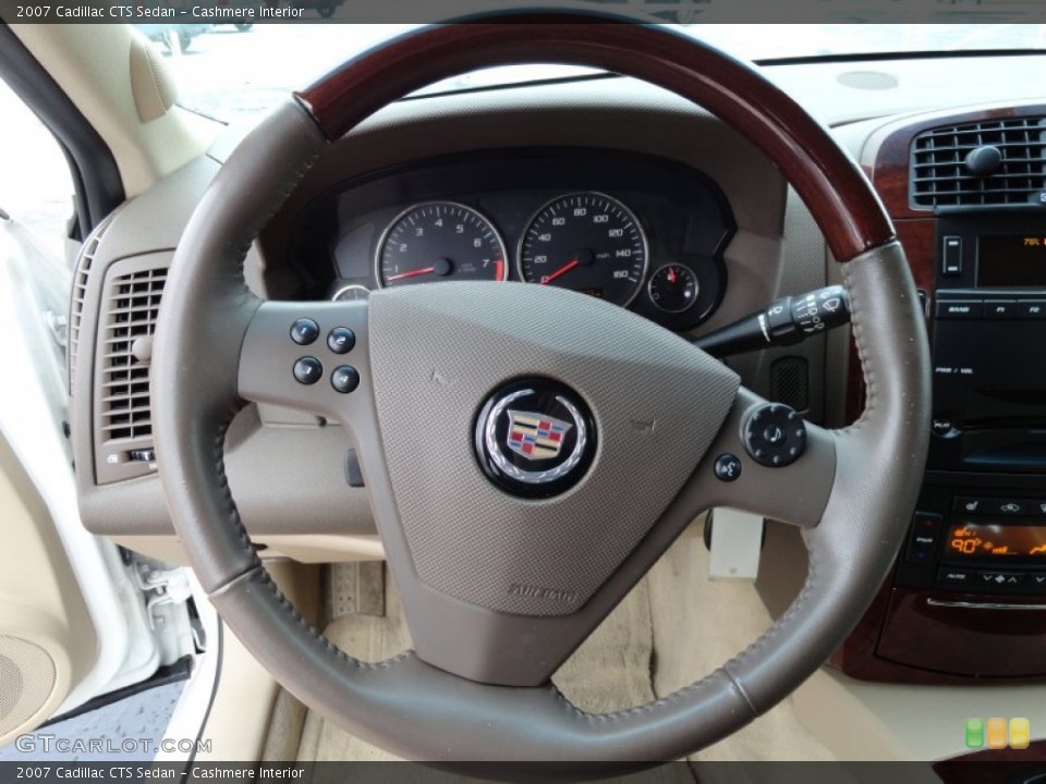 Cashmere Interior Steering Wheel for the 2007 Cadillac CTS Sedan #76991481