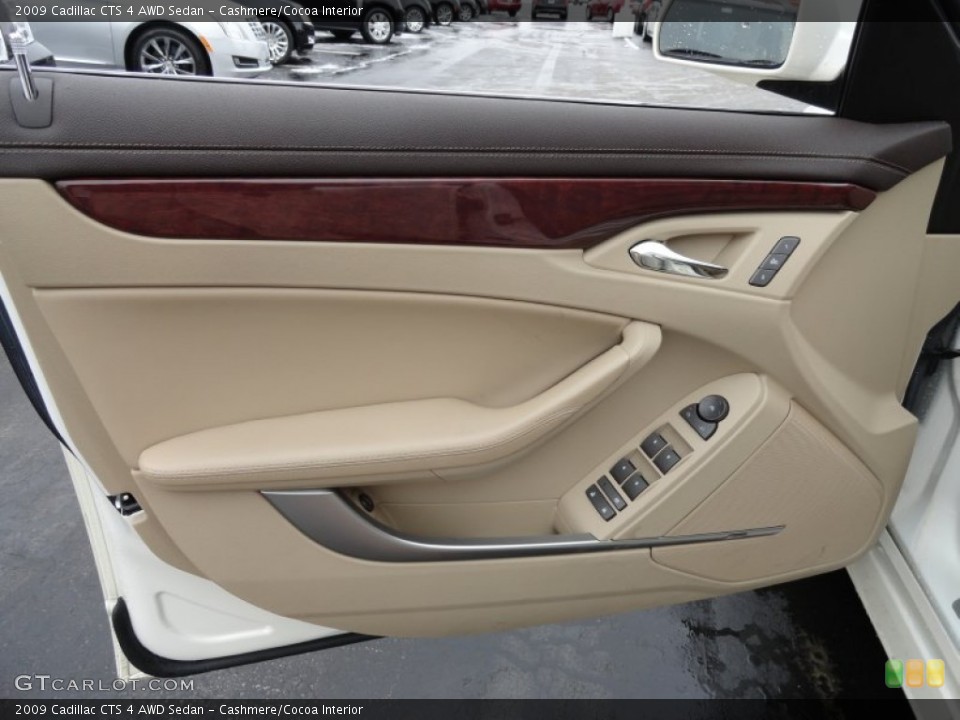 Cashmere/Cocoa Interior Door Panel for the 2009 Cadillac CTS 4 AWD Sedan #76991919