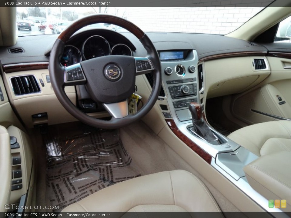 Cashmere/Cocoa Interior Prime Interior for the 2009 Cadillac CTS 4 AWD Sedan #76991998