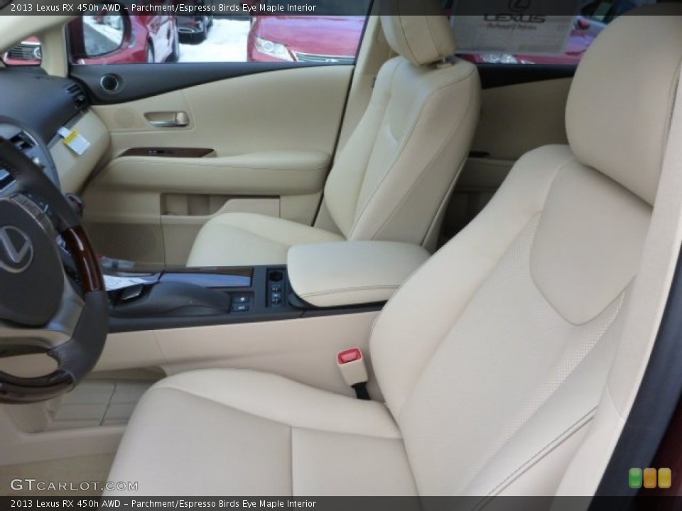 Parchment/Espresso Birds Eye Maple Interior Photo for the 2013 Lexus RX 450h AWD #76993328