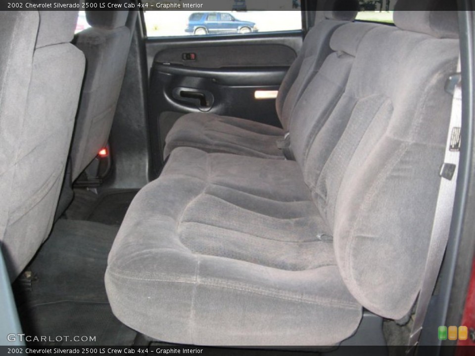 Graphite Interior Rear Seat for the 2002 Chevrolet Silverado 2500 LS Crew Cab 4x4 #76993728