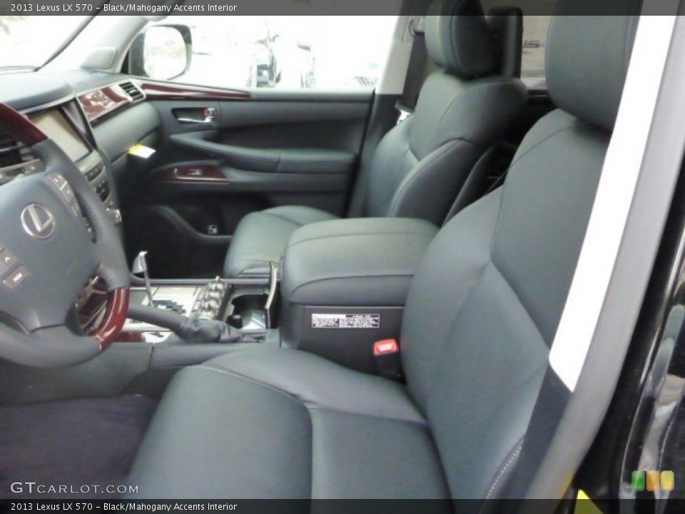 Black/Mahogany Accents Interior Photo for the 2013 Lexus LX 570 #76993756