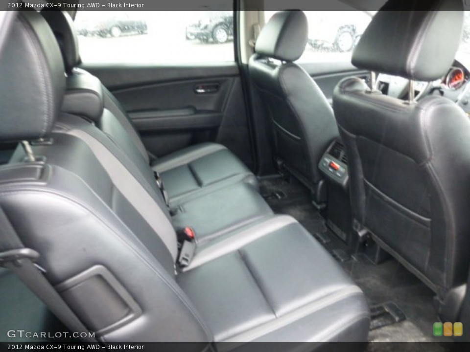 Black Interior Rear Seat for the 2012 Mazda CX-9 Touring AWD #76993842