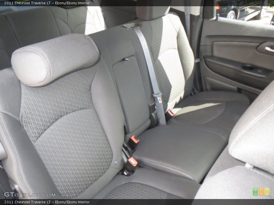 Ebony/Ebony Interior Rear Seat for the 2011 Chevrolet Traverse LT #76993987