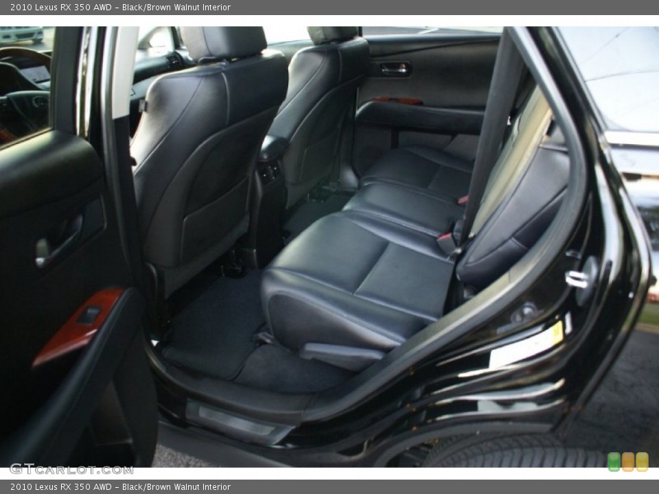Black/Brown Walnut Interior Rear Seat for the 2010 Lexus RX 350 AWD #76994366