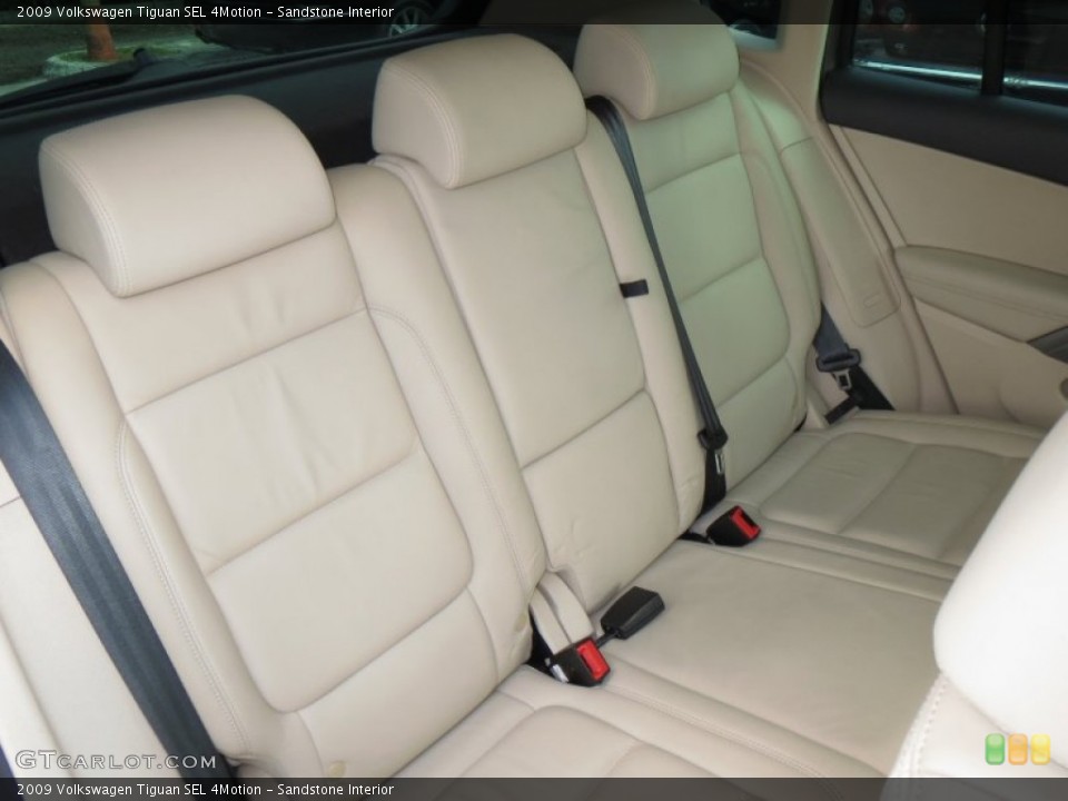 Sandstone Interior Rear Seat for the 2009 Volkswagen Tiguan SEL 4Motion #76994375
