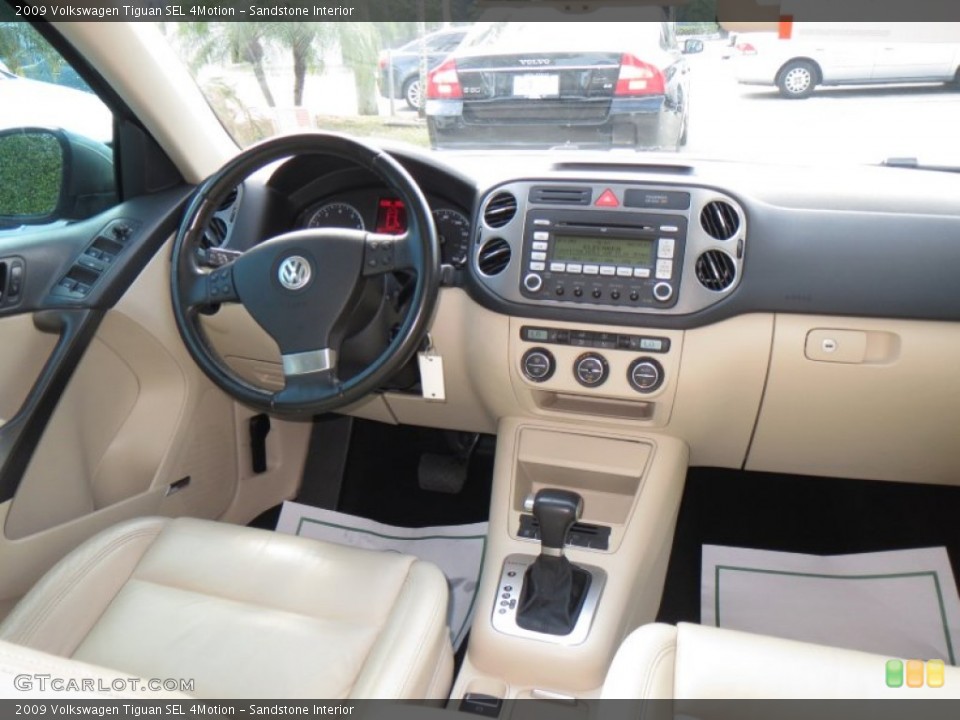 Sandstone Interior Dashboard for the 2009 Volkswagen Tiguan SEL 4Motion #76994400
