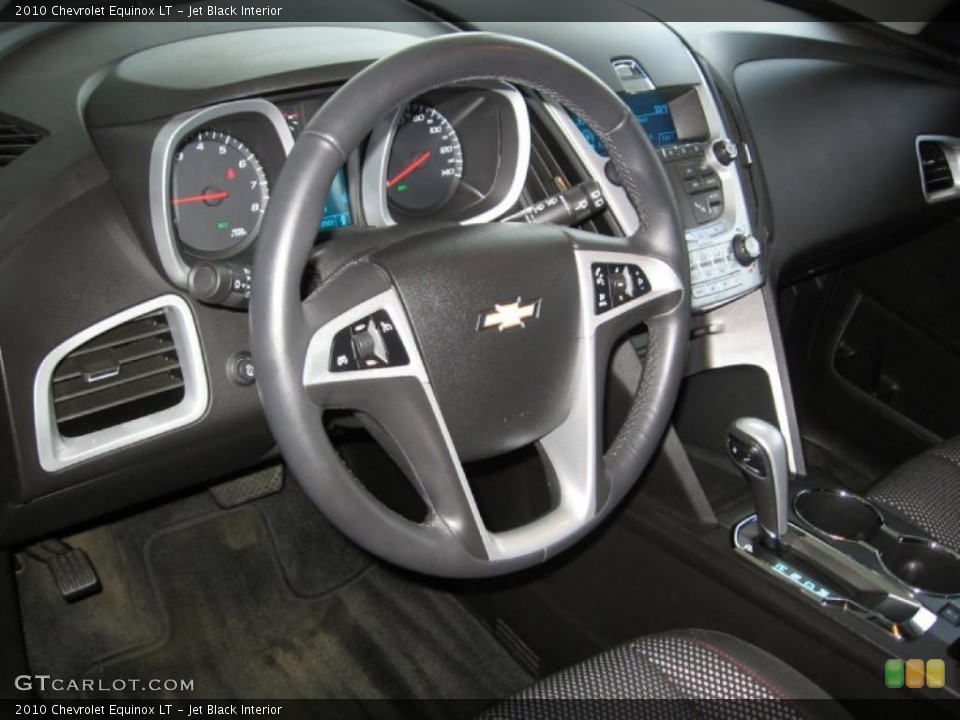 Jet Black Interior Steering Wheel for the 2010 Chevrolet Equinox LT #76994406