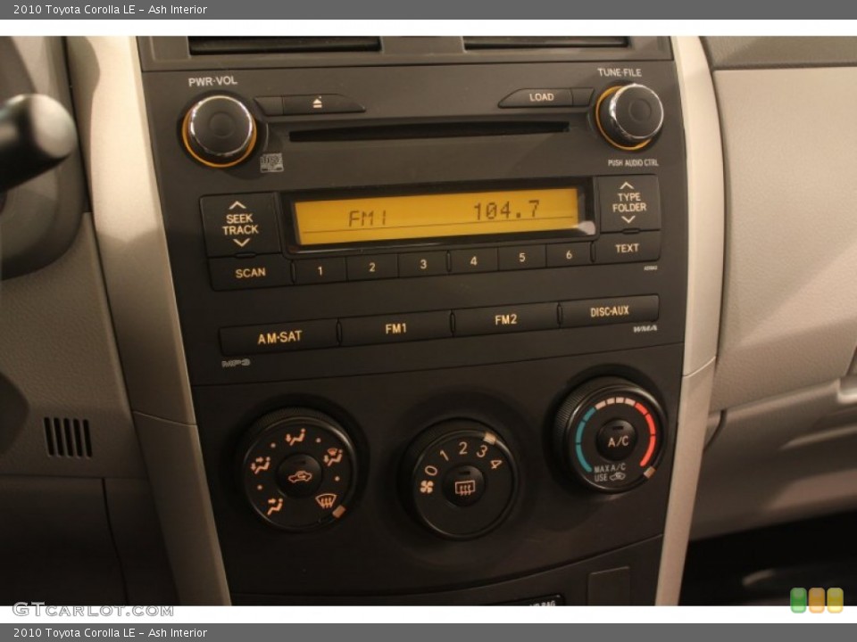 Ash Interior Controls for the 2010 Toyota Corolla LE #76995212