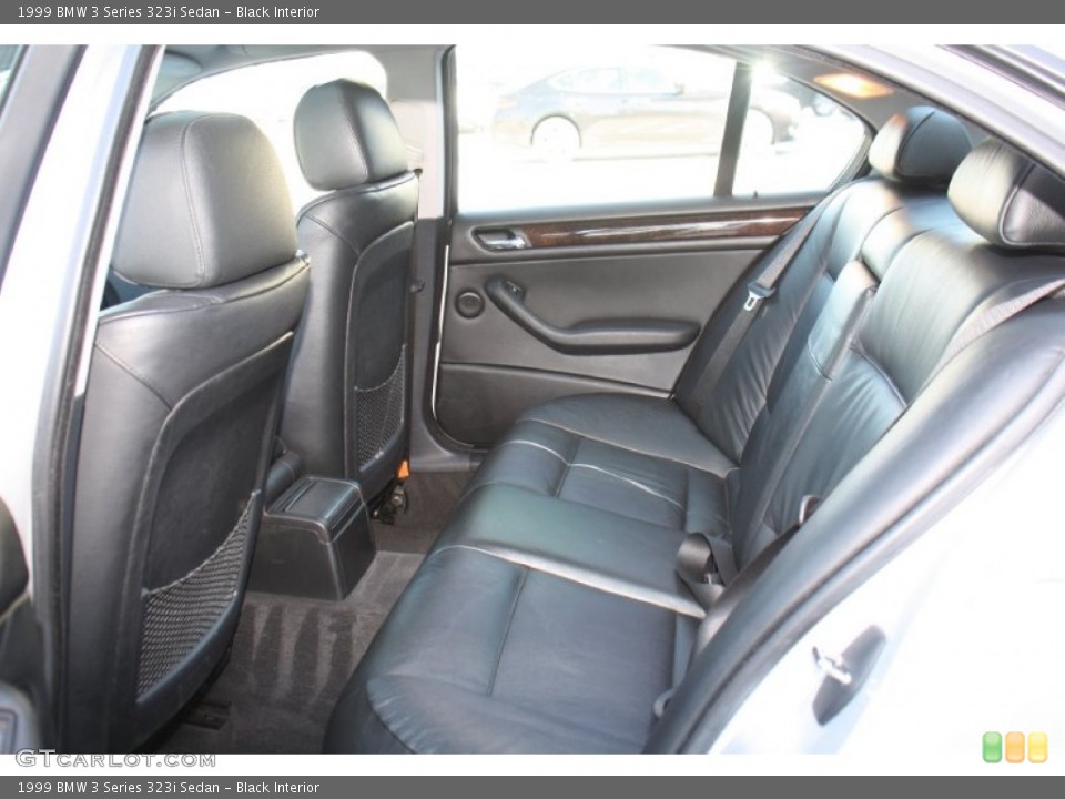 Black Interior Rear Seat for the 1999 BMW 3 Series 323i Sedan #76995470