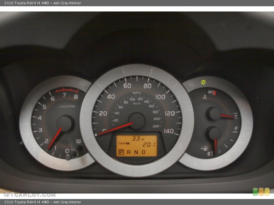 Ash Gray Interior Gauges for the 2010 Toyota RAV4 I4 4WD #76995568