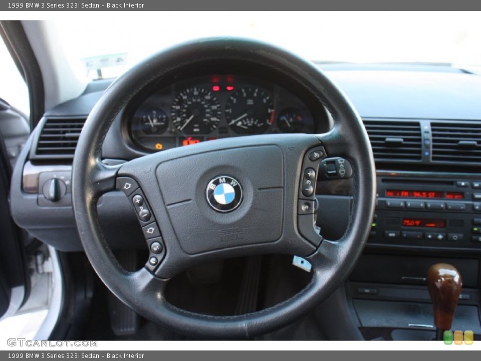 Black Interior Steering Wheel for the 1999 BMW 3 Series 323i Sedan #76995687