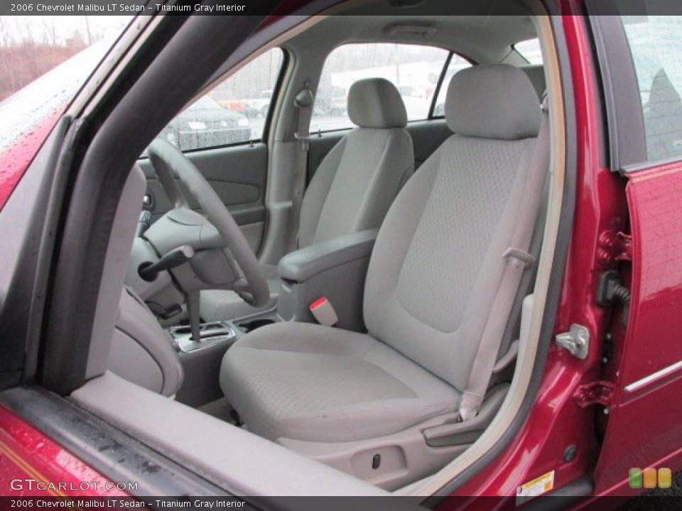 Titanium Gray Interior Front Seat for the 2006 Chevrolet Malibu LT Sedan #76995702