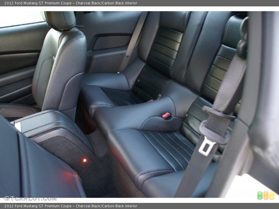Charcoal Black/Carbon Black Interior Rear Seat for the 2012 Ford Mustang GT Premium Coupe #76995784