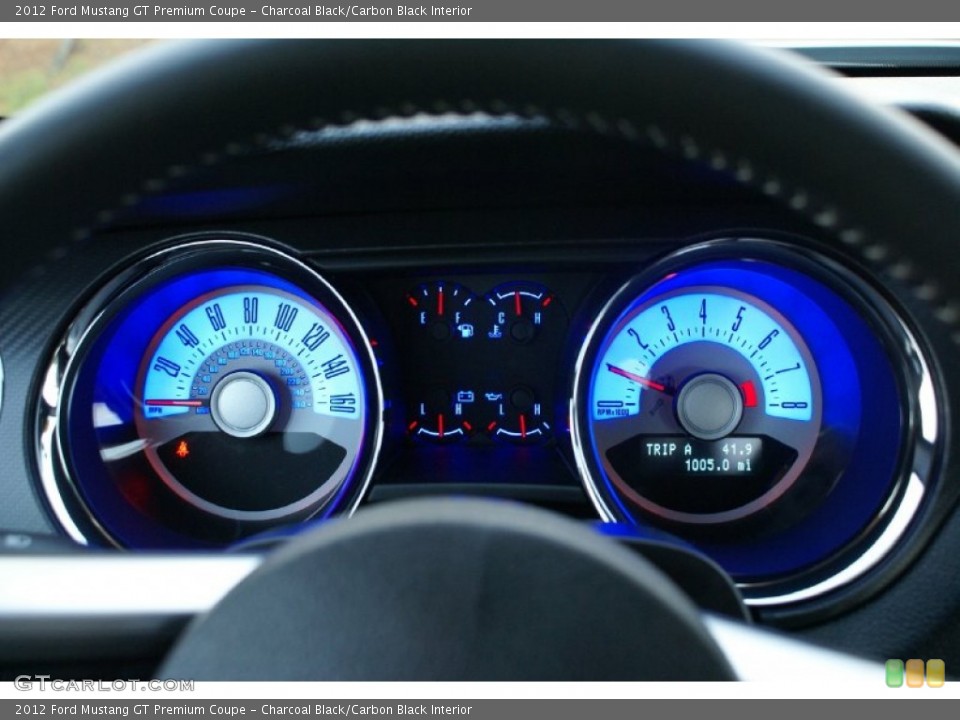 Charcoal Black/Carbon Black Interior Gauges for the 2012 Ford Mustang GT Premium Coupe #76995813