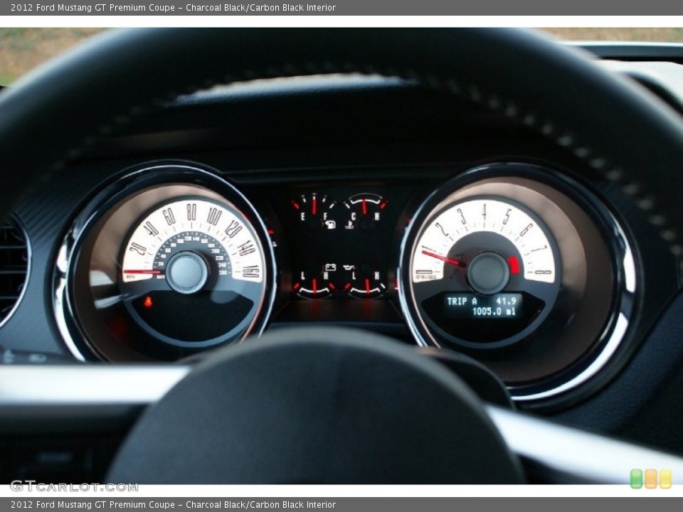 Charcoal Black/Carbon Black Interior Gauges for the 2012 Ford Mustang GT Premium Coupe #76995840