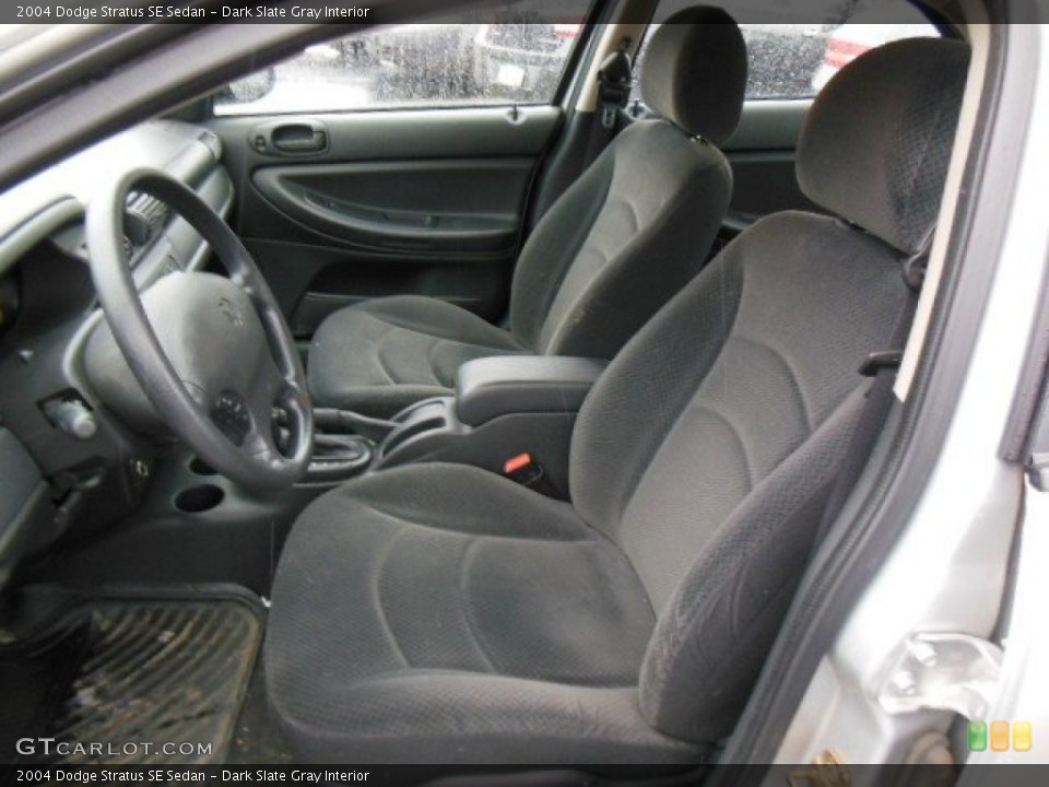 Dark Slate Gray Interior Front Seat for the 2004 Dodge Stratus SE Sedan #76996755