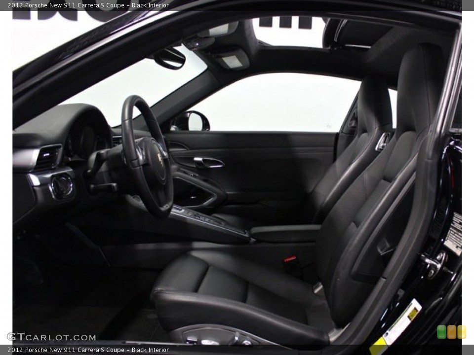 Black Interior Photo for the 2012 Porsche New 911 Carrera S Coupe #76997014
