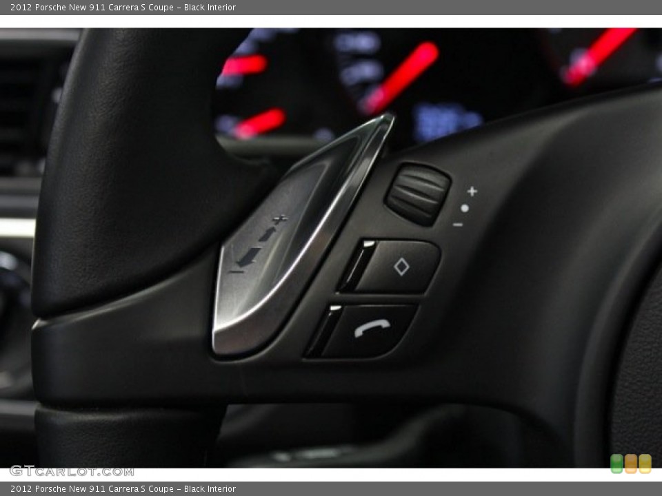 Black Interior Controls for the 2012 Porsche New 911 Carrera S Coupe #76997206