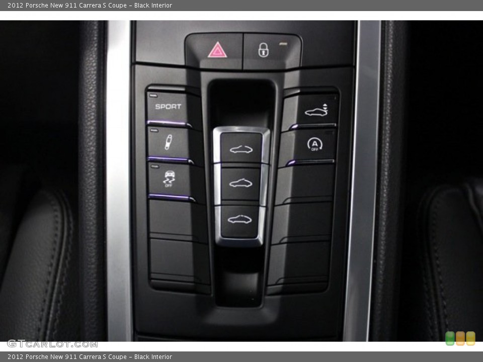 Black Interior Controls for the 2012 Porsche New 911 Carrera S Coupe #76997286