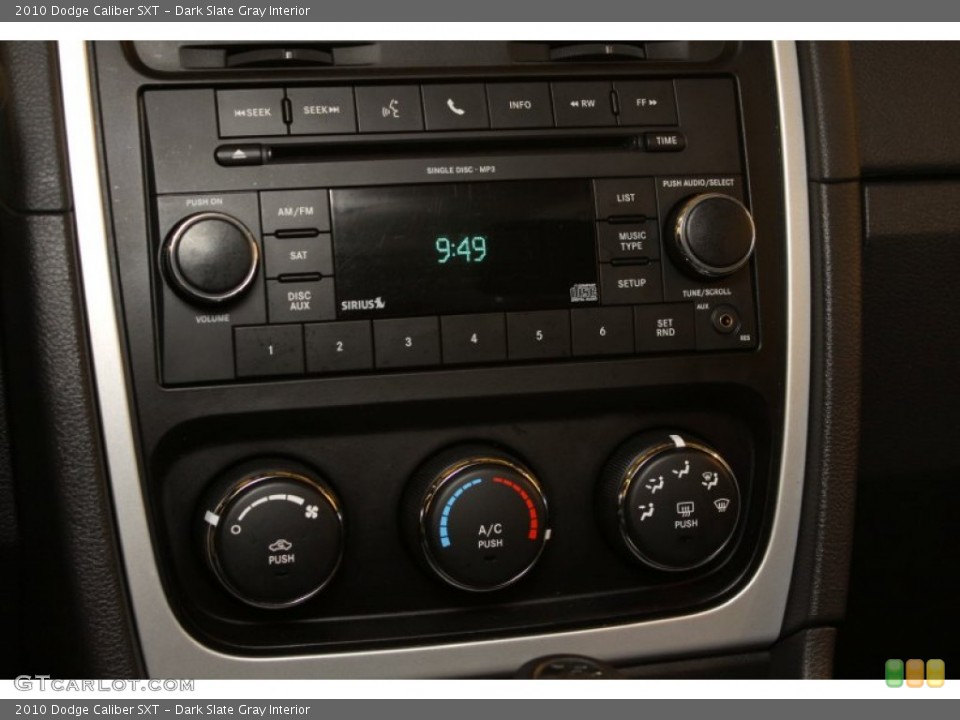 Dark Slate Gray Interior Audio System for the 2010 Dodge Caliber SXT #76997691