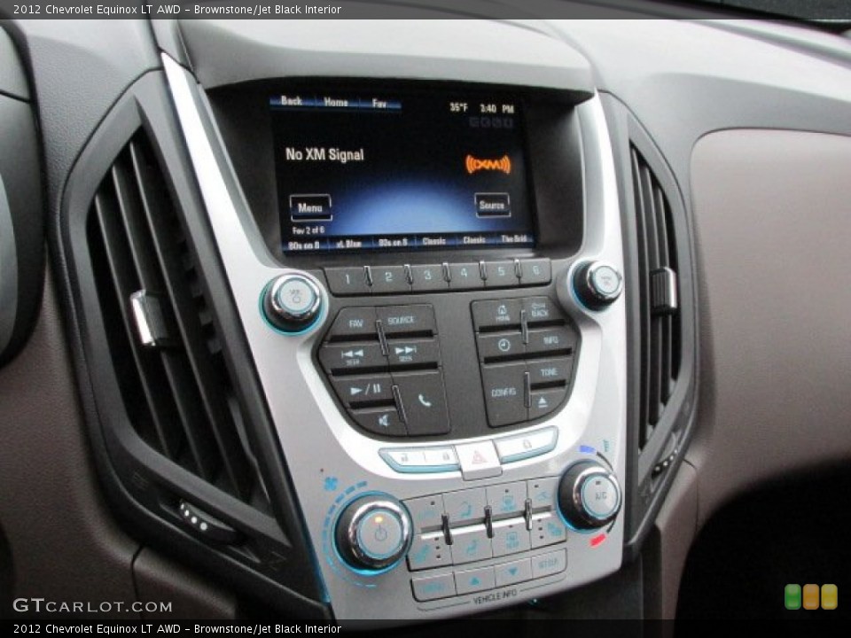 Brownstone/Jet Black Interior Controls for the 2012 Chevrolet Equinox LT AWD #76997970