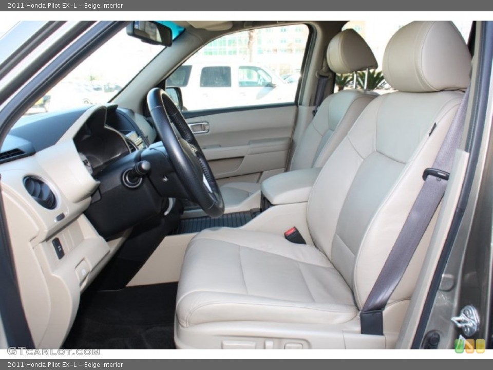 Beige Interior Front Seat for the 2011 Honda Pilot EX-L #76998266