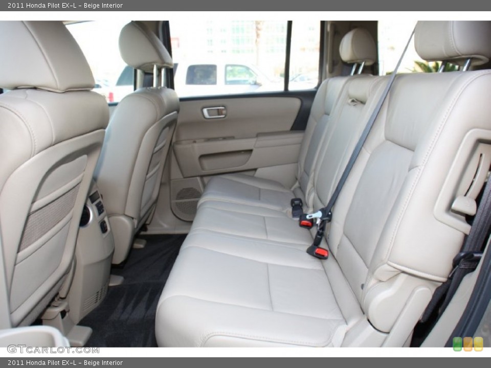 Beige Interior Rear Seat for the 2011 Honda Pilot EX-L #76998301