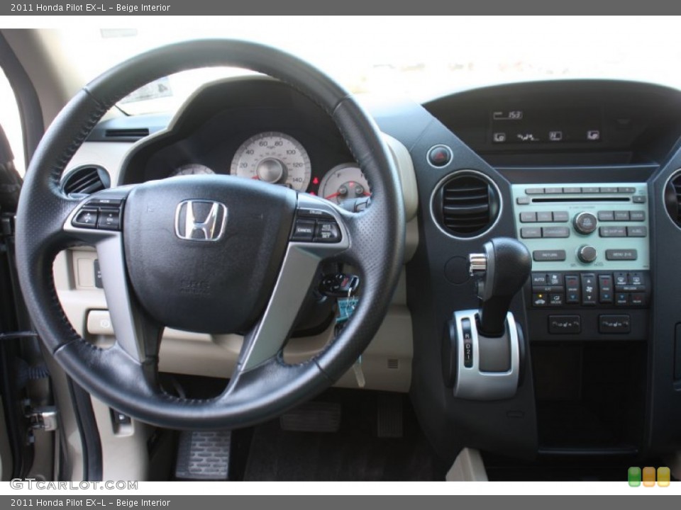 Beige Interior Dashboard for the 2011 Honda Pilot EX-L #76998555