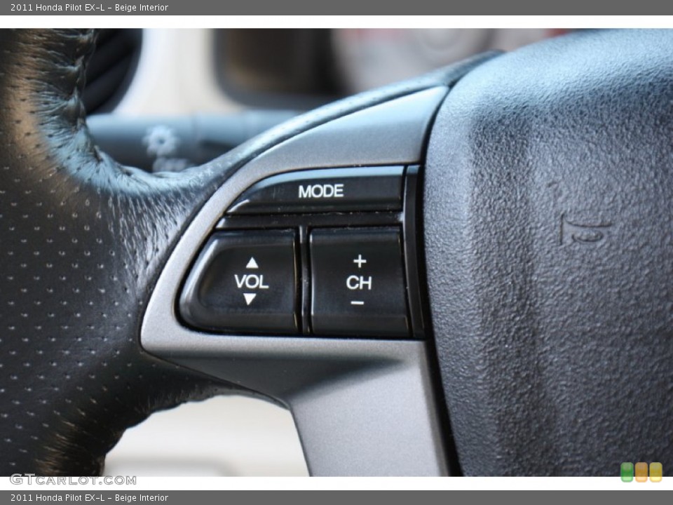 Beige Interior Controls for the 2011 Honda Pilot EX-L #76998692