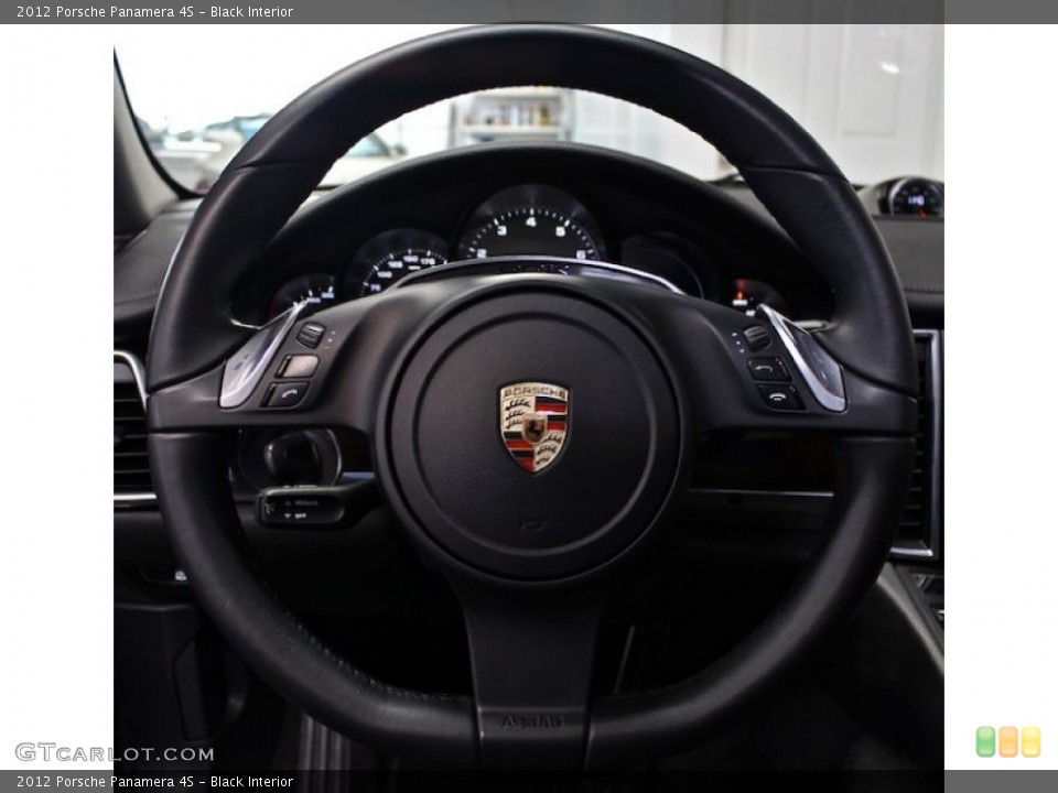 Black Interior Steering Wheel for the 2012 Porsche Panamera 4S #76998831