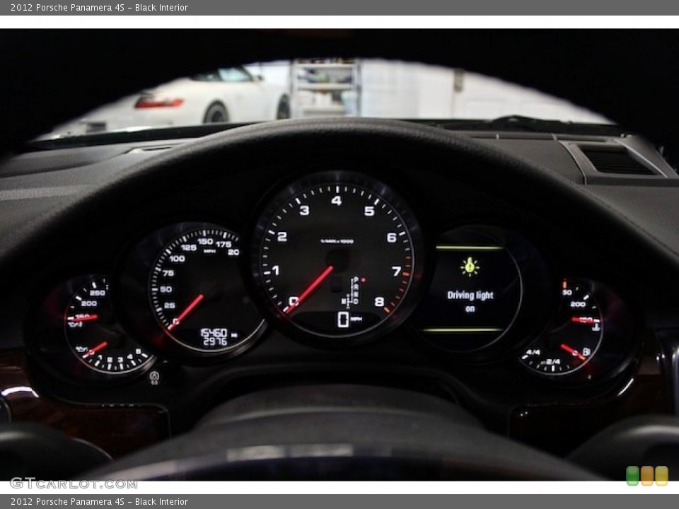 Black Interior Gauges for the 2012 Porsche Panamera 4S #76998855