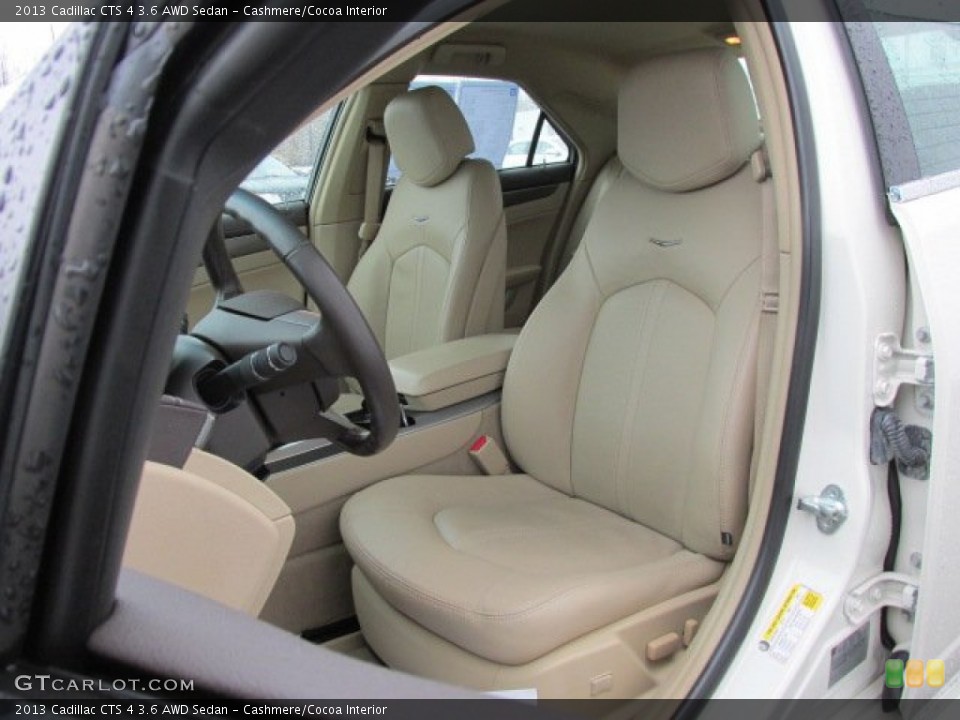 Cashmere/Cocoa Interior Front Seat for the 2013 Cadillac CTS 4 3.6 AWD Sedan #76999046