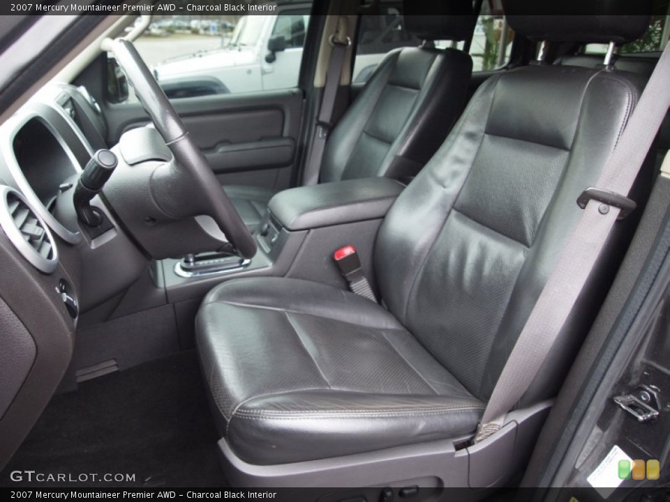 Charcoal Black Interior Front Seat for the 2007 Mercury Mountaineer Premier AWD #76999080