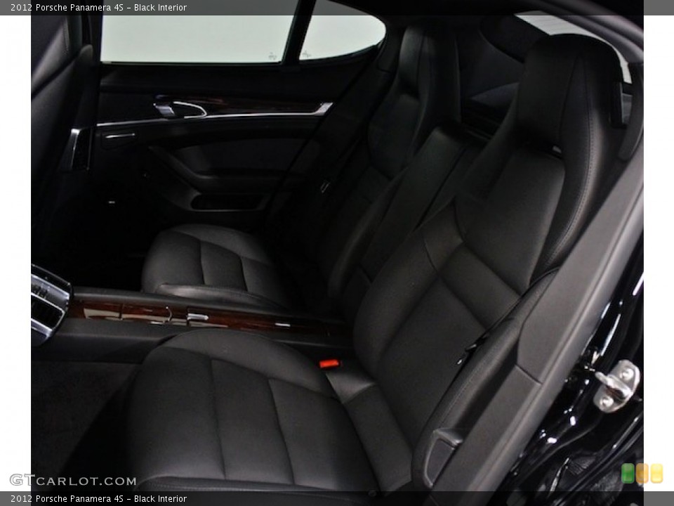 Black Interior Rear Seat for the 2012 Porsche Panamera 4S #76999208